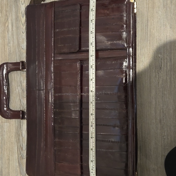 Vintage Eel Briefcase & Marching Purse Set! - Picture 5 of 8